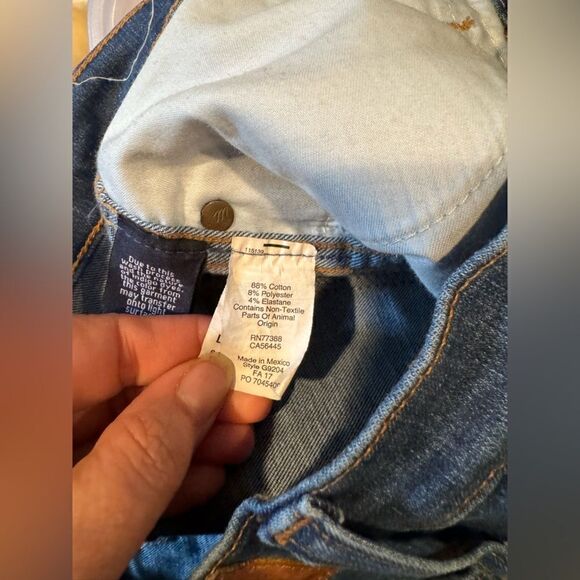 Madewell 10” High rise skinny raw hem button fly size 27t - Picture 5 of 10